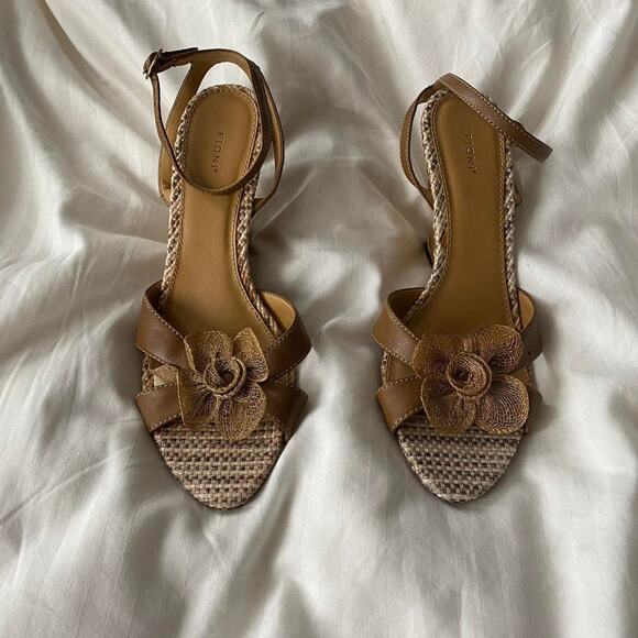 Y2k summer wedges floral embroidered strappy platform sandals - Picture 3 of 8